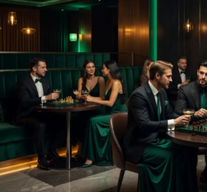 Elegáns, sötét klubhangulatú tematikus esemény a Hualtriona rendezvényterében